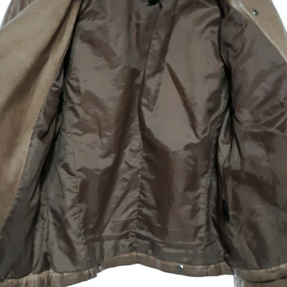 NWOT brown faux leather jacket - Picture 6 of 6